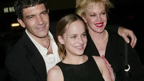Antonio Banderas, Dakota Johnson y Melanie Griffith Antonio Banderas, Dakota Johnson y Melanie Griffith