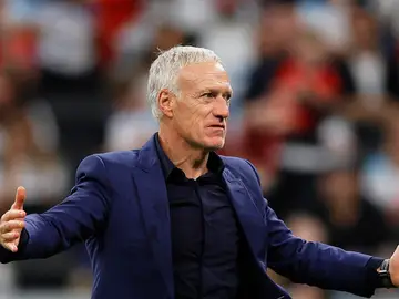 Deschamps, en la semifinal contra Marruecos Deschamps, en la semifinal contra Marruecos