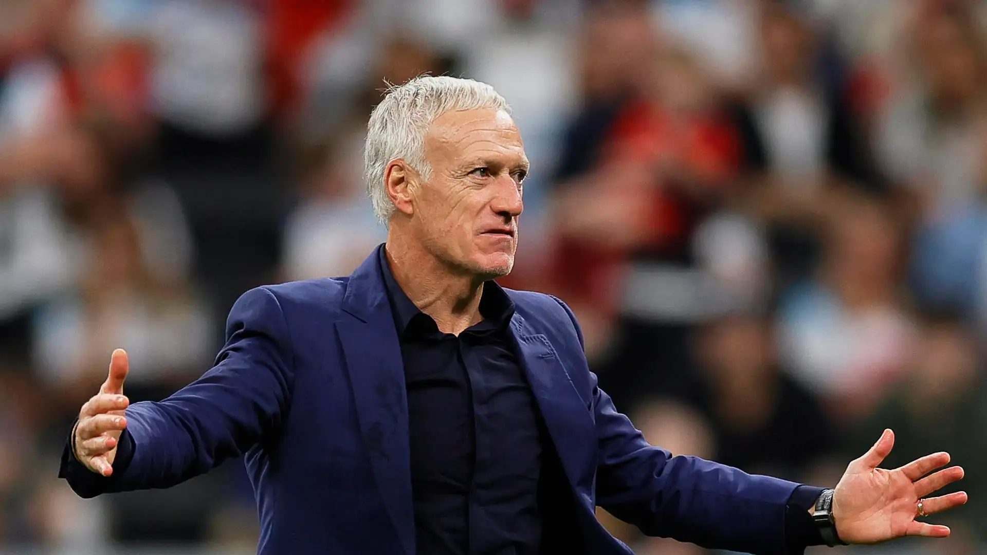Deschamps, en la semifinal contra Marruecos Deschamps, en la semifinal contra Marruecos