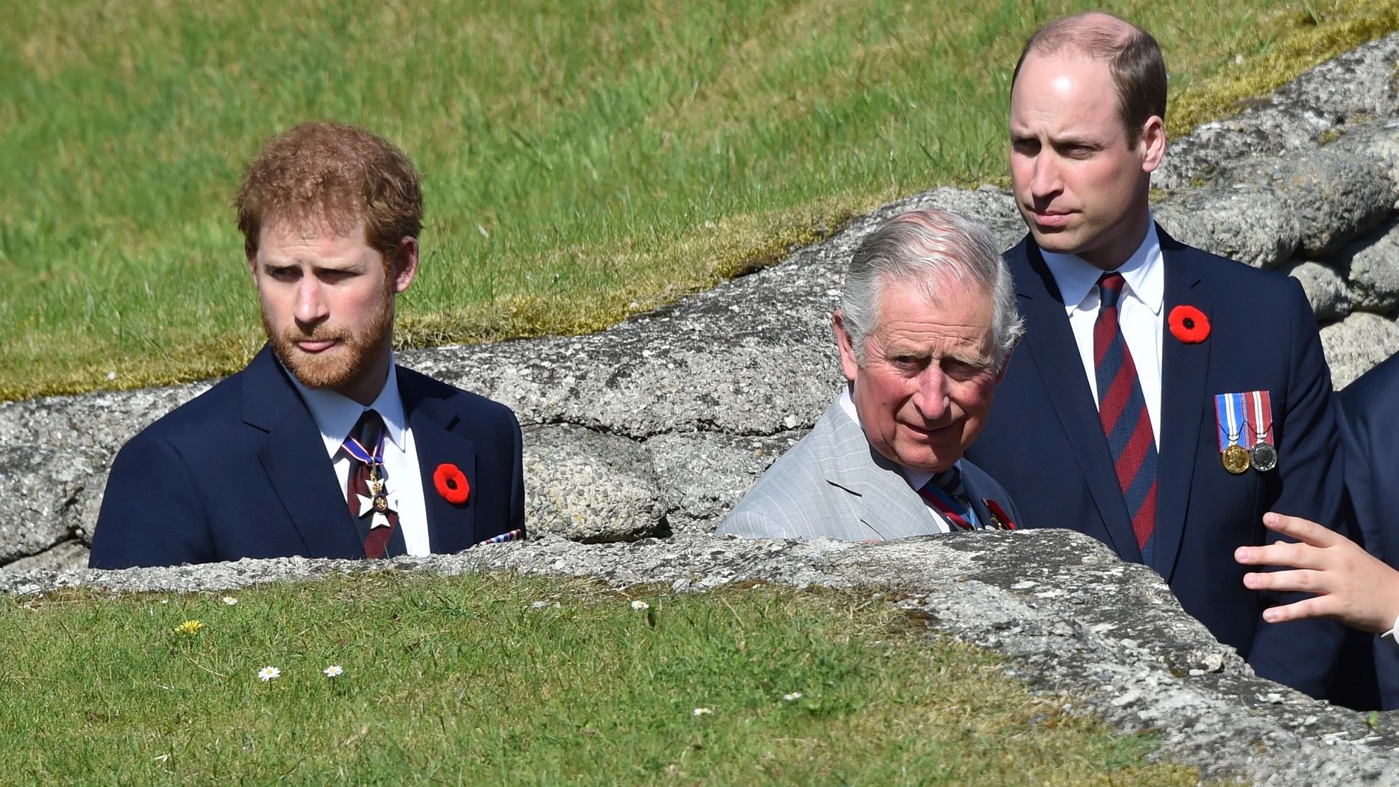 El príncipe Harry, Guillermo y Carlos de Inglaterra El príncipe Harry, Guillermo y Carlos de Inglaterra