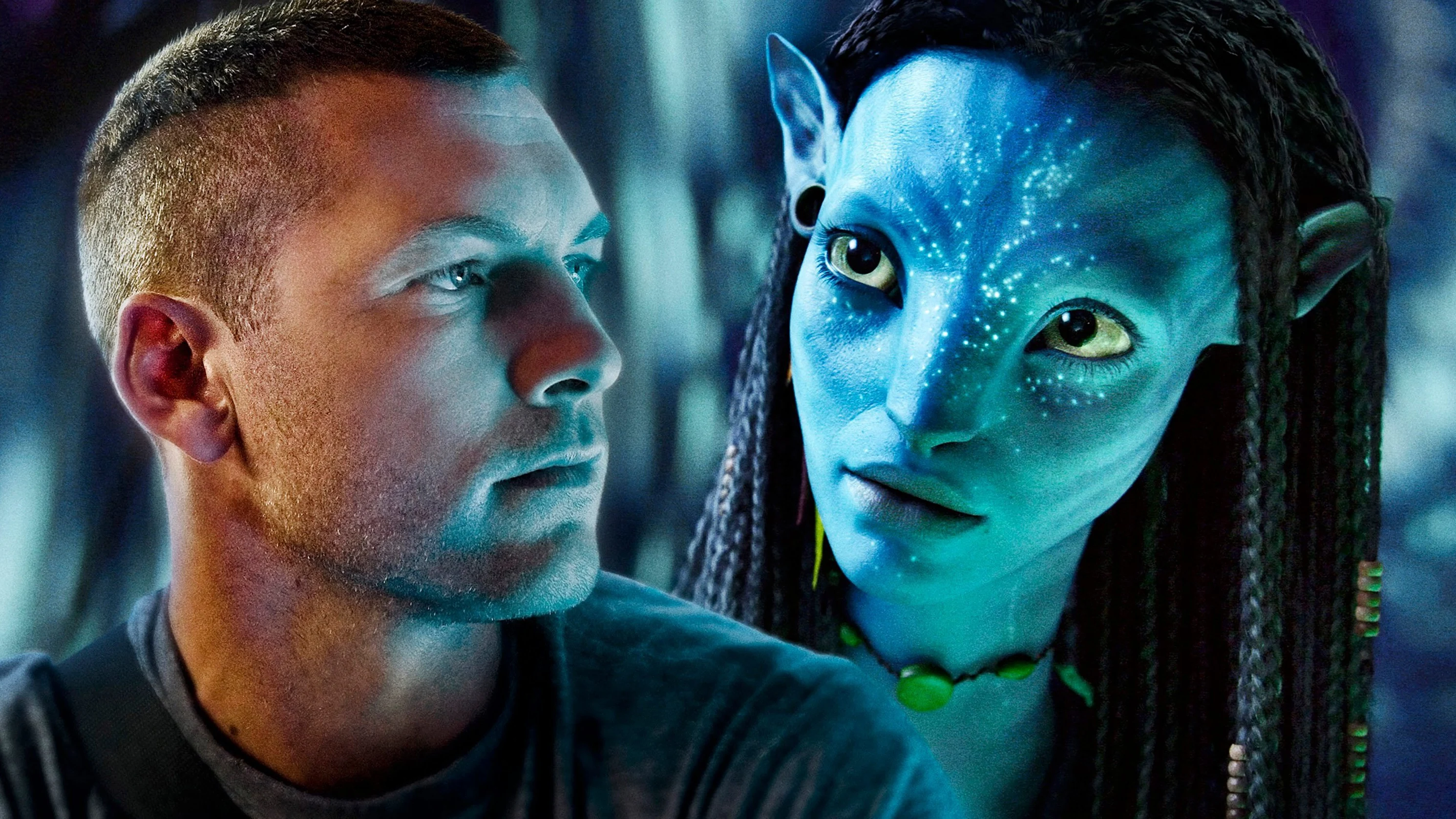 Sam Worthington y Zoe Salda&ntilde;a en 'Avatar'