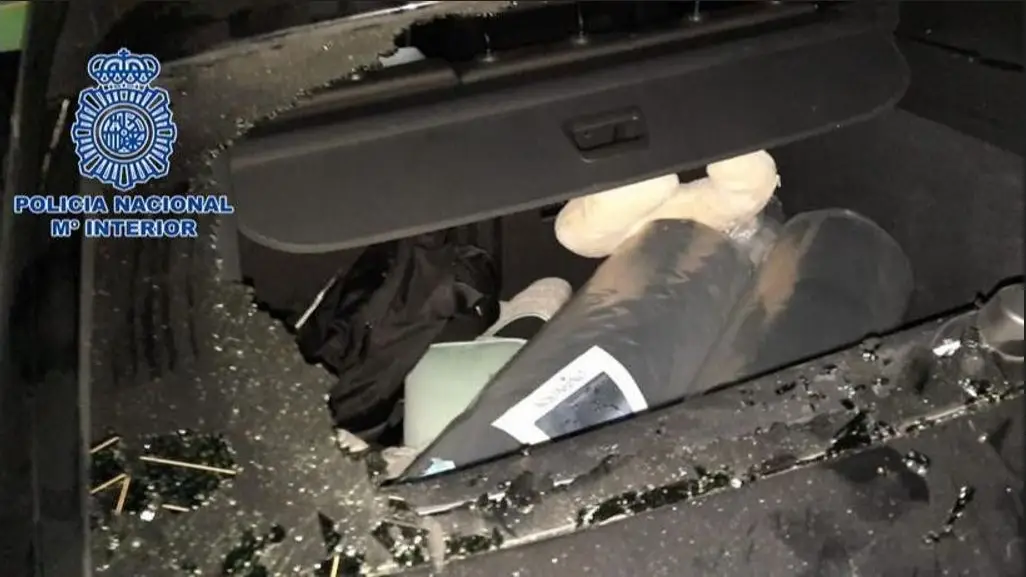 El coche en el que fue hallado el pequeño El coche en el que fue hallado el pequeño