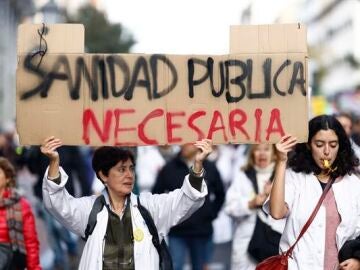 Manifestación de médicos en Madrid