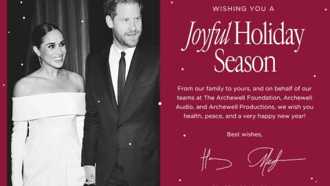 Felicitación de Navidad del príncipe Harry y Meghan Markle