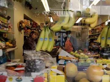 Imagen de archivo de una tienda de alimentación Imagen de archivo de una tienda de alimentación