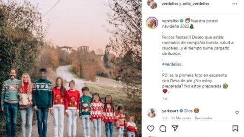 La felicitación navideña de Verdeliss y su familia