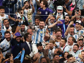 La reacción de Messi instantes antes de ganar el Mundial: "Vamos Diego, dáselo" La reacción de Messi instantes antes de ganar el Mundial: "Vamos Diego, dáselo"