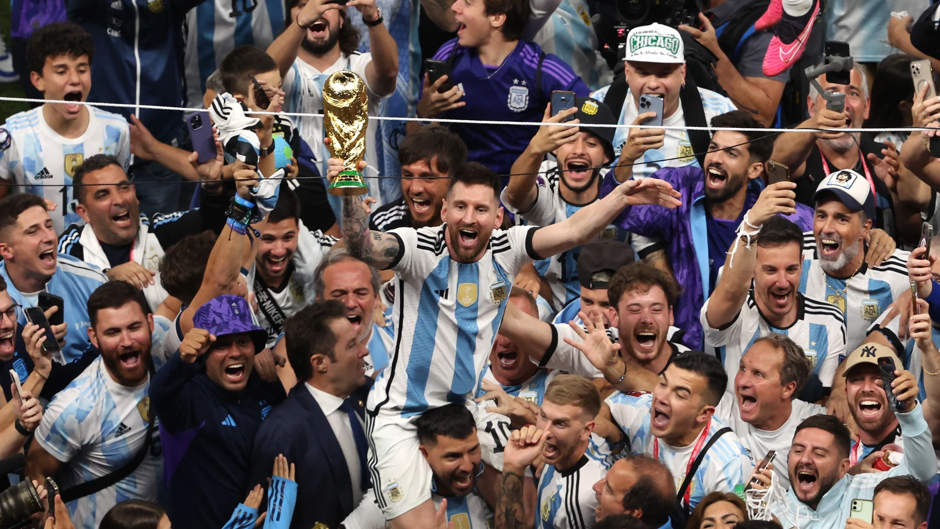 La reacción de Messi instantes antes de ganar el Mundial: &quot;Vamos Diego, dáselo&quot;
