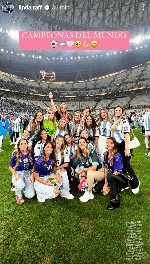 Parejas de los jugadores de la Selección de Argentina