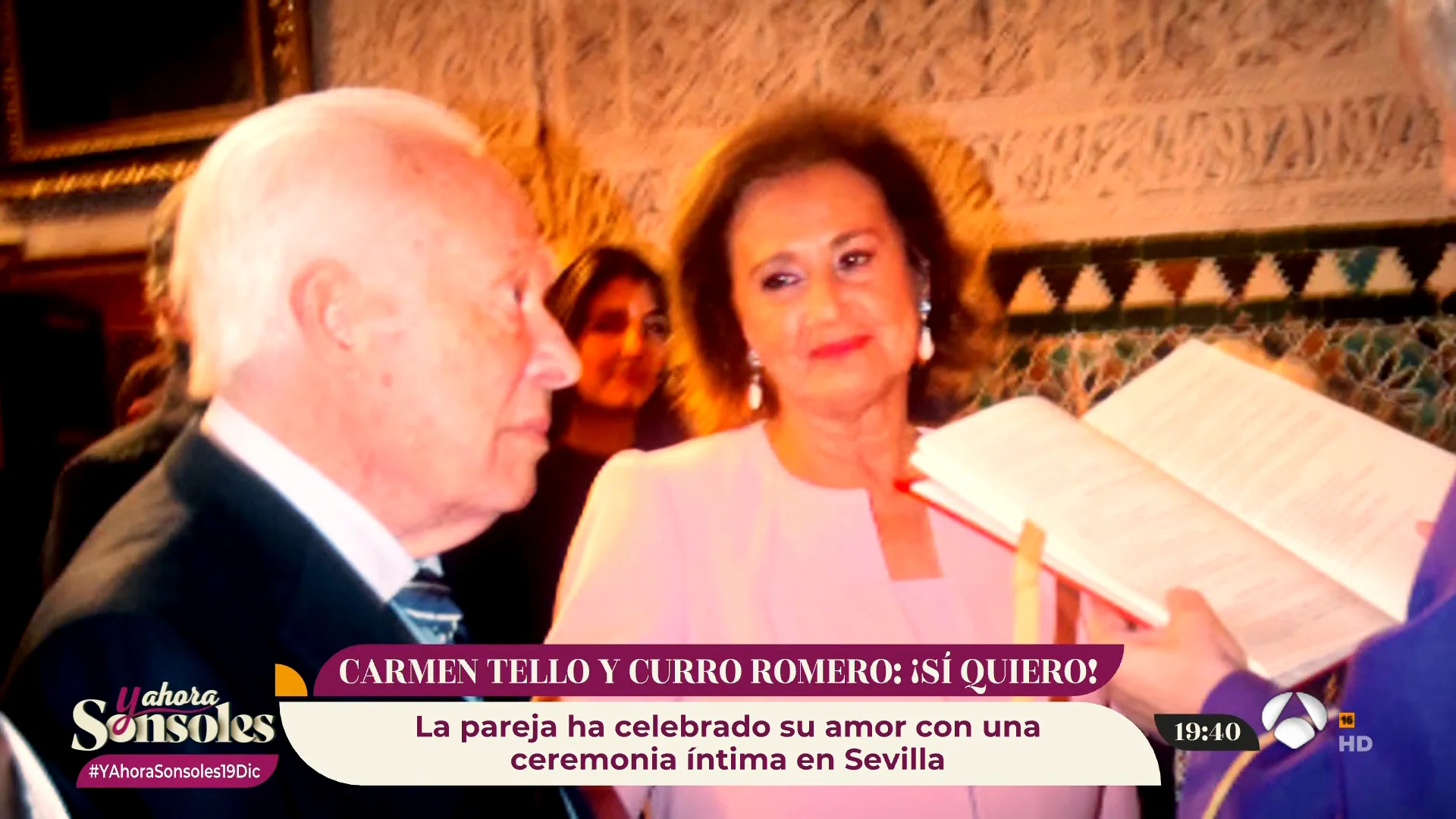 Carmen Tello, recién casada con Curro Romero por la Iglesia Carmen Tello, recién casada con Curro Romero por la Iglesia