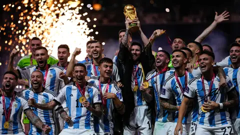 La Selección Argentina tras ganar el Mundial La Selección Argentina tras ganar el Mundial