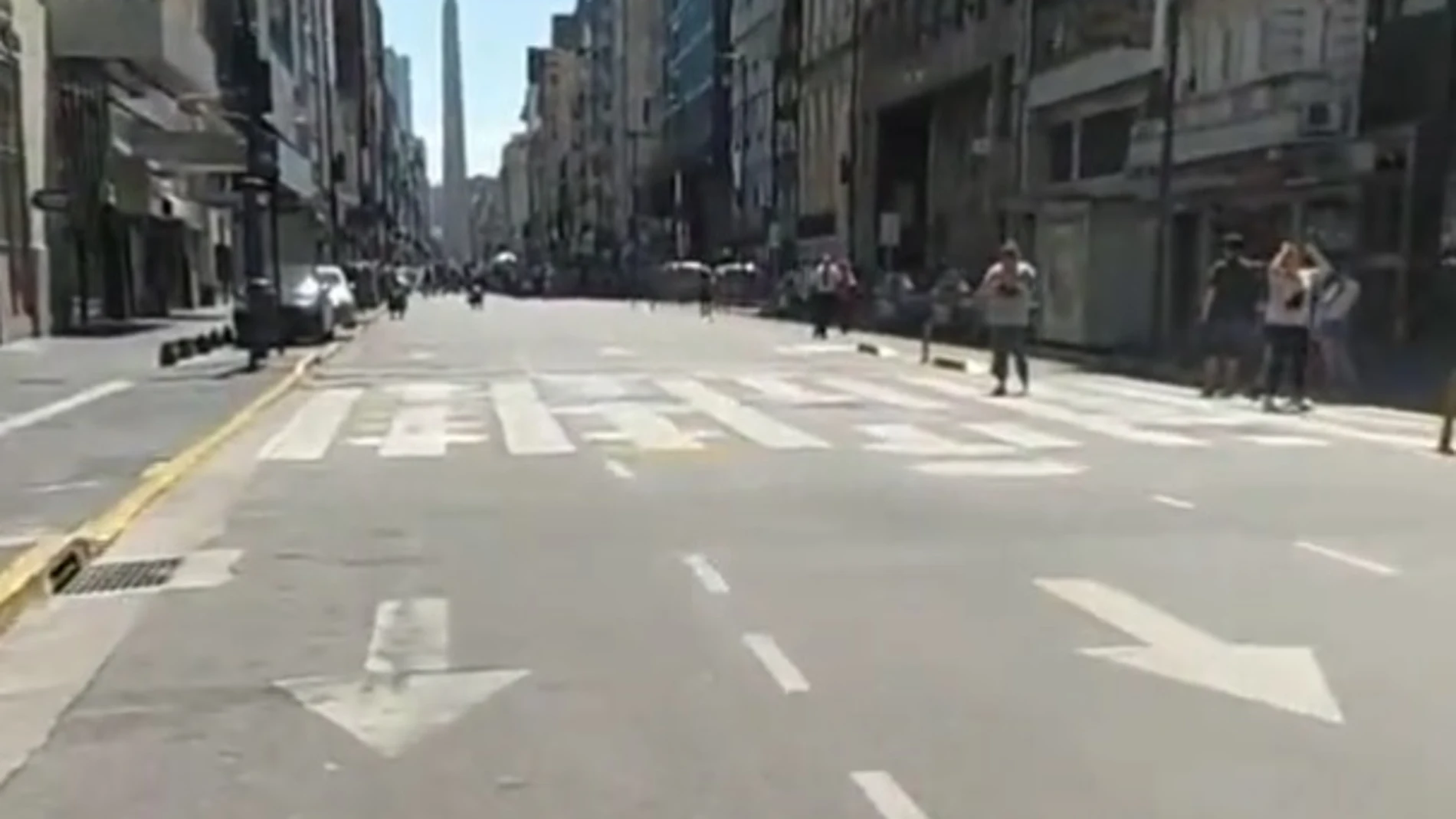 Así se vivió el penalti definitivo de Montiel en las calles de Buenos Aires