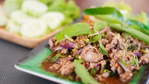 Plato con polvo de limón Plato con polvo de limón