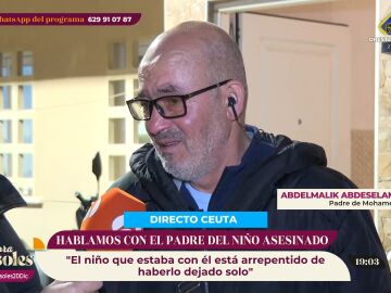 Adbelmalik, padre del niño fallecido en Ceuta: "No me creo nada hasta que no detengan al culpable"