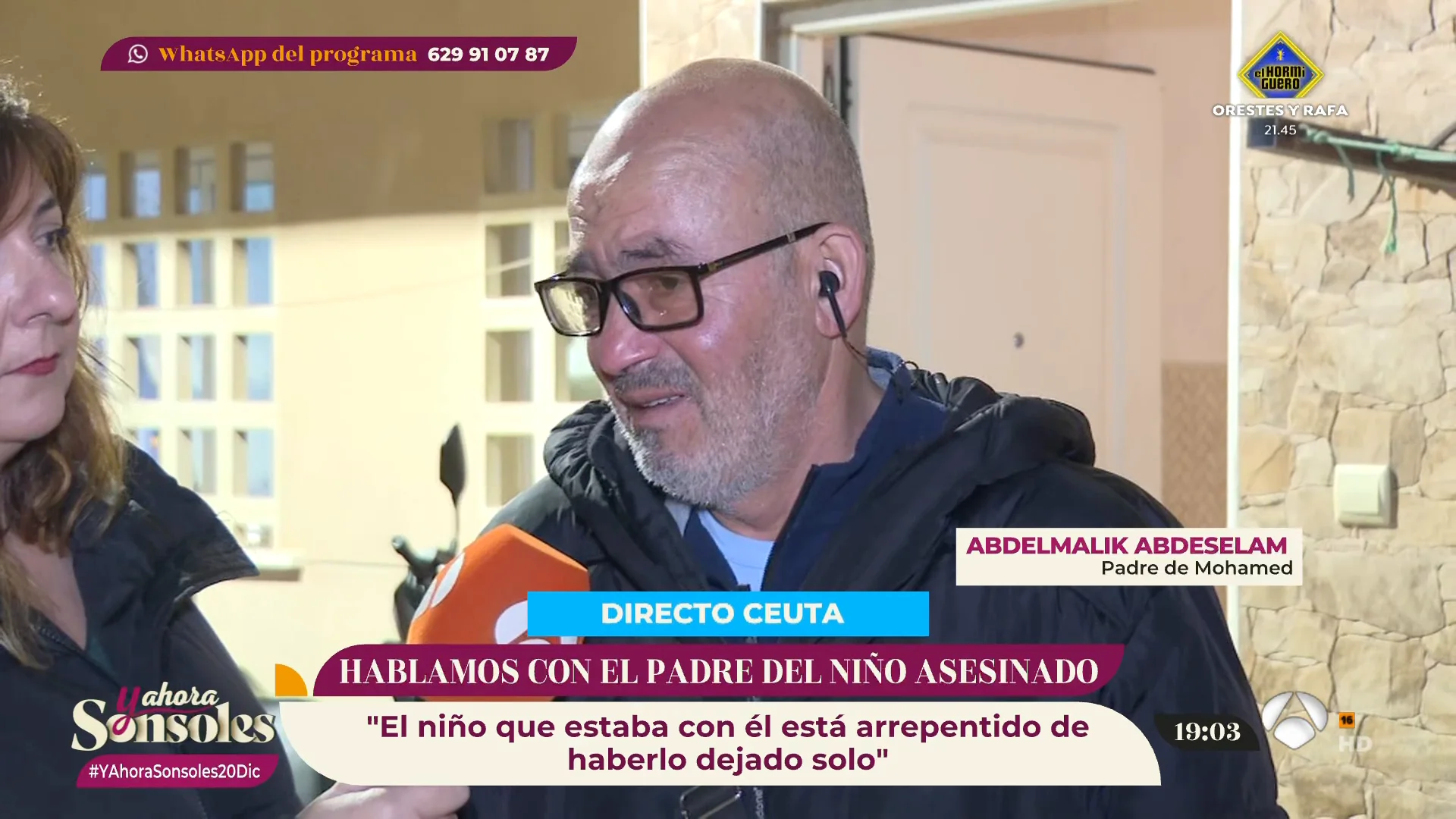 Adbelmalik, padre del ni&ntilde;o fallecido en Ceuta: "No me creo nada hasta que no detengan al culpable"