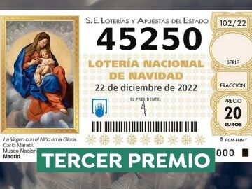 Tercer premio Lotería de Navidad Tercer premio Lotería de Navidad