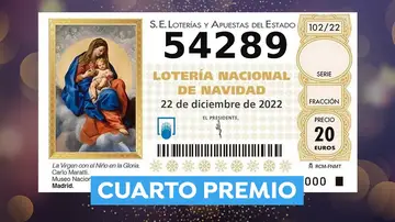 Primer cuarto premio de la Lotería de Navidad 2022