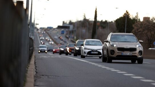 Tr&aacute;fico en la entrada a Madrid al t&eacute;rmino de la operaci&oacute;n de las pasadas Navidades