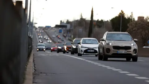 Tráfico en la entrada a Madrid al término de la operación de las pasadas Navidades Tráfico en la entrada a Madrid al término de la operación de las pasadas Navidades