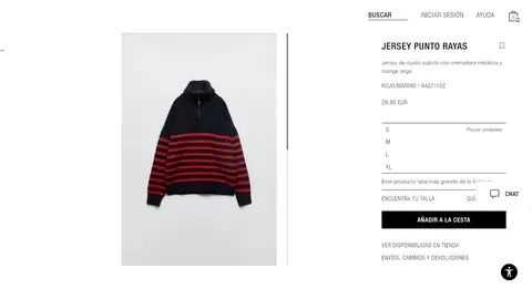 Jersey punto rayas Jersey punto rayas