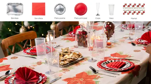 Mesa de día de Navidad Mesa de día de Navidad