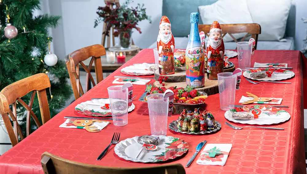 Mesa infantil de Navidad