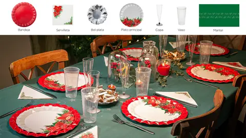 Mesa de noche de Navidad Mesa de noche de Navidad