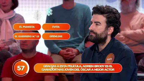 Rafa completa un ‘Una de Cuatro’ de película sin cometer ningún fallo Rafa completa un ‘Una de Cuatro’ de película sin cometer ningún fallo