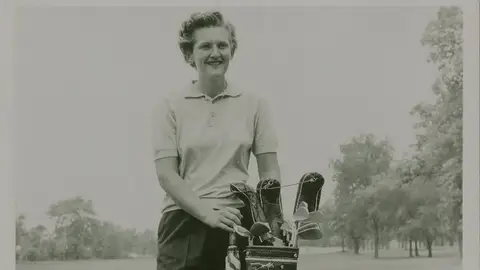 Kathy Whitworth, en su época de jugadora profesional Kathy Whitworth, en su época de jugadora profesional