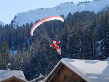 Valentin Delluc, en una estación de esquí en los Alpes