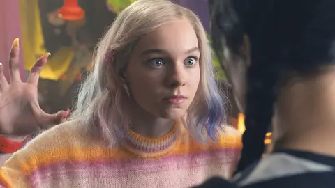 Emma Meyers como Enid en 'Miércoles' Emma Meyers como Enid en 'Miércoles'