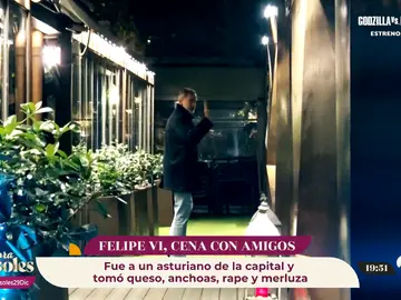 El rey Felipe VI, de comida navideña con sus amigos en un céntrico restaurante de Madrid El rey Felipe VI, de comida navideña con sus amigos en un céntrico restaurante de Madrid