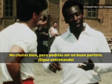 Pelé, junto a Stallone en 'Evasión o victoria'