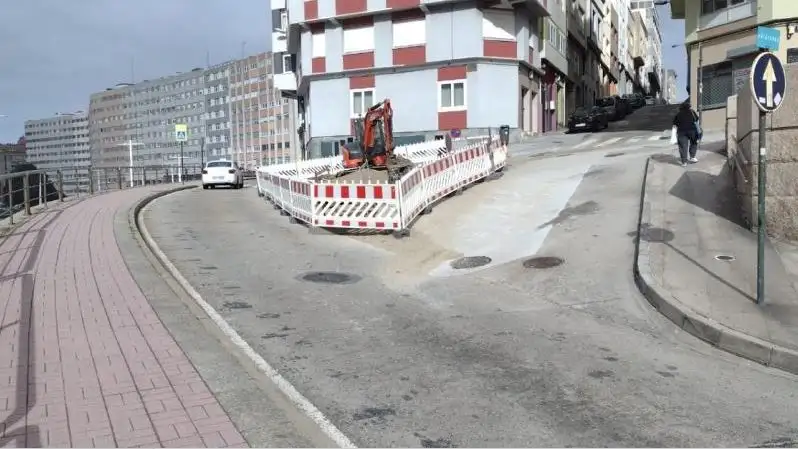 Una zona del barrio coruñés de Monte Alto Una zona del barrio coruñés de Monte Alto