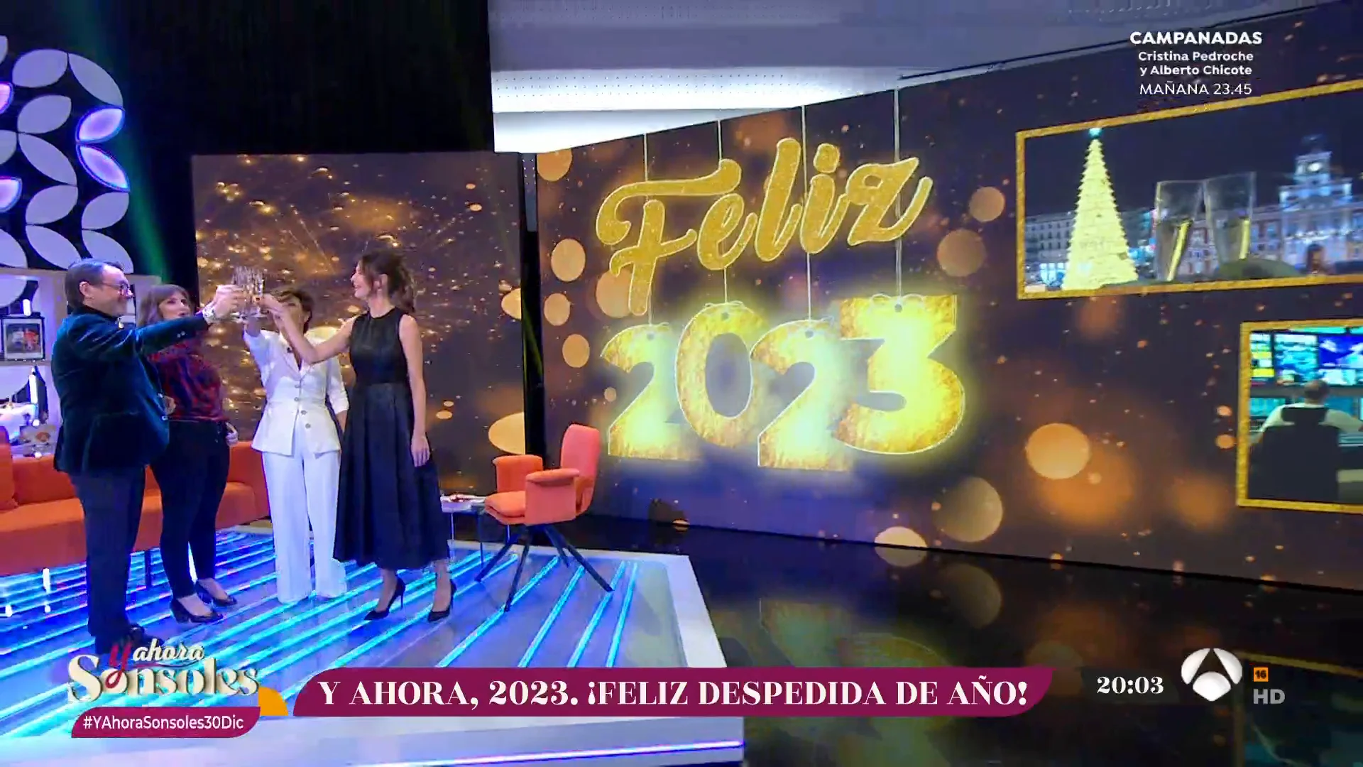 &iexcl;Os deseamos un feliz 2023 de parte de todo el equipo de &lsquo;Y ahora Sonsoles'!