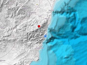 Imagen del terremoto registrado en Almería