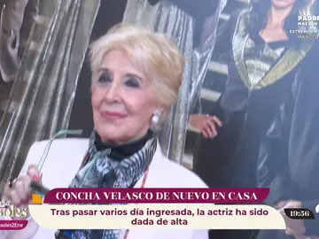 Concha Velasco sale del hospital justo a tiempo para pasar la Nochevieja con los suyos Concha Velasco sale del hospital justo a tiempo para pasar la Nochevieja con los suyos