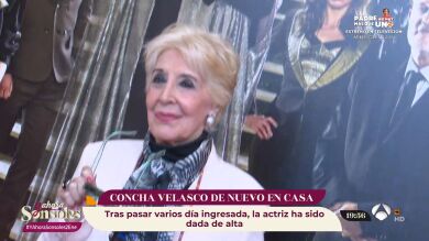 Concha Velasco sale del hospital justo a tiempo para pasar la Nochevieja con los suyos