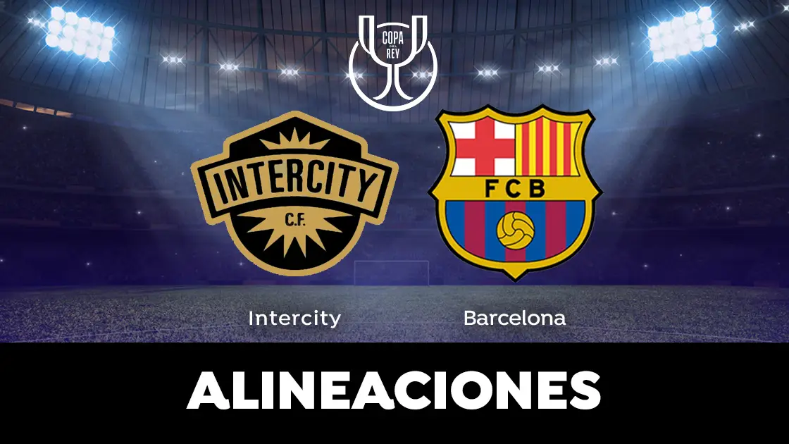 Alineación del Barcelona contra el Intercity Alineación del Barcelona contra el Intercity