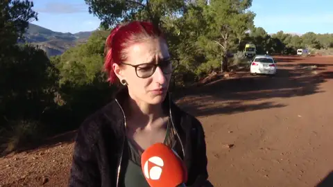 Una participante de la rave ilegal en La Peza, Granada Una participante de la rave ilegal en La Peza, Granada