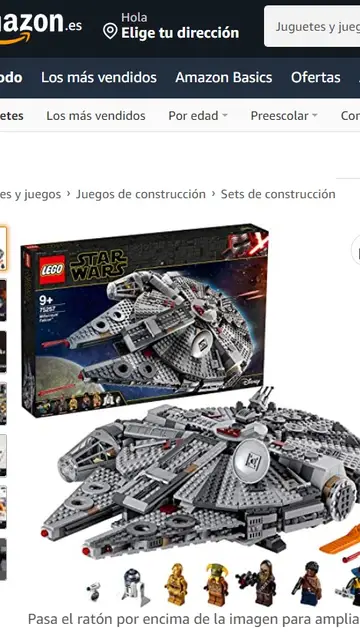 Halcón Milenario de 'Star Wars' de LEGO Halcón Milenario de 'Star Wars' de LEGO