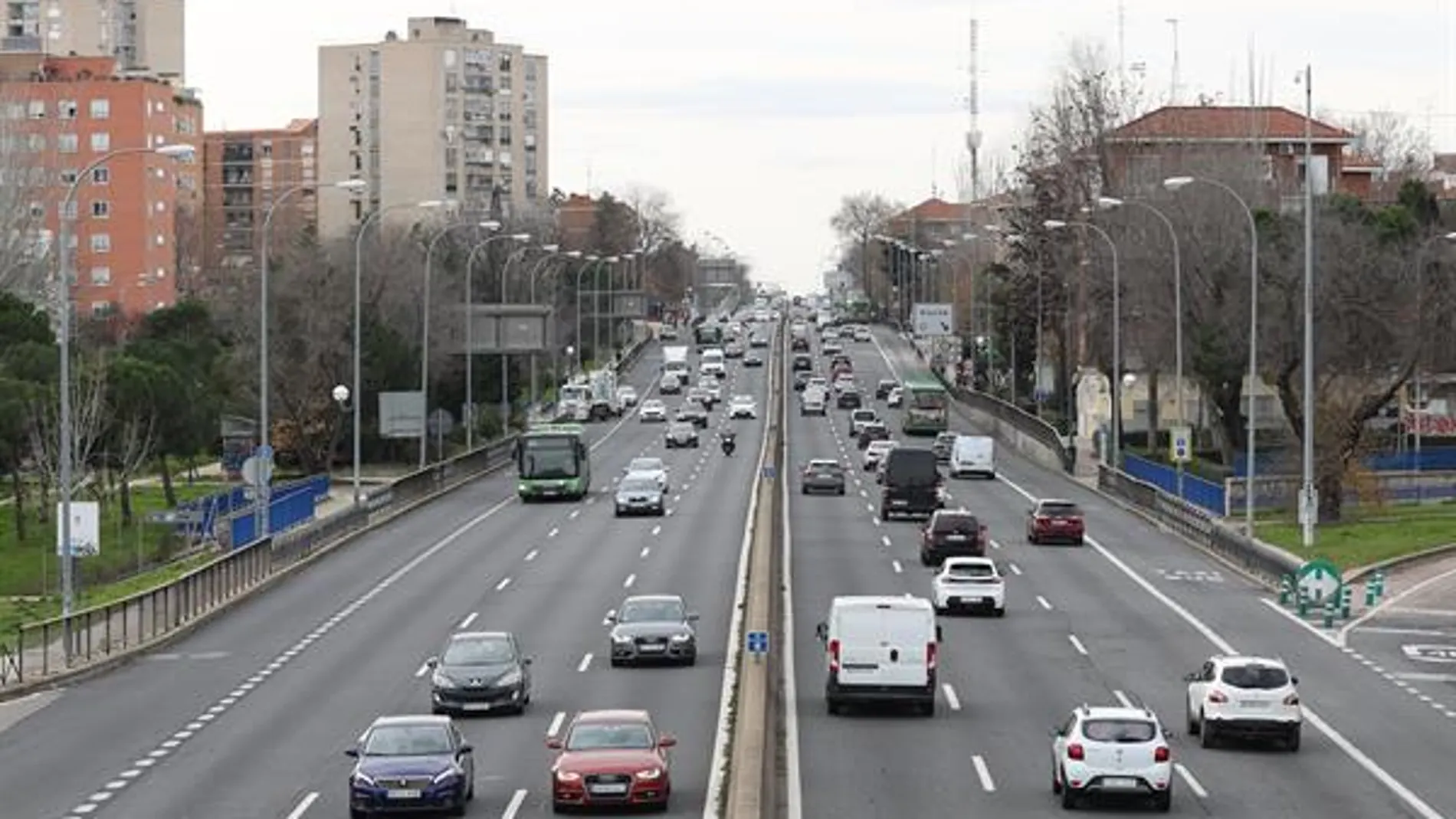 Vehículos entrando y saliendo de Madrid en estas navidades