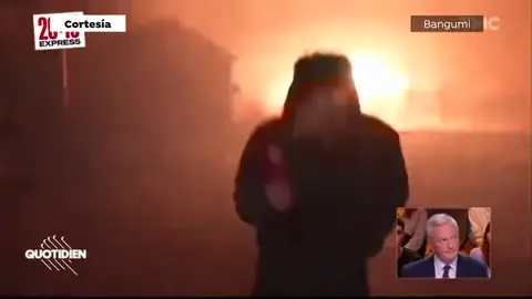El periodista sorprendido por la explosión El periodista sorprendido por la explosión
