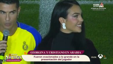 Georgina sorprende a todos con su look en la presentación de Cristiano Ronaldo en Arabia Saudí