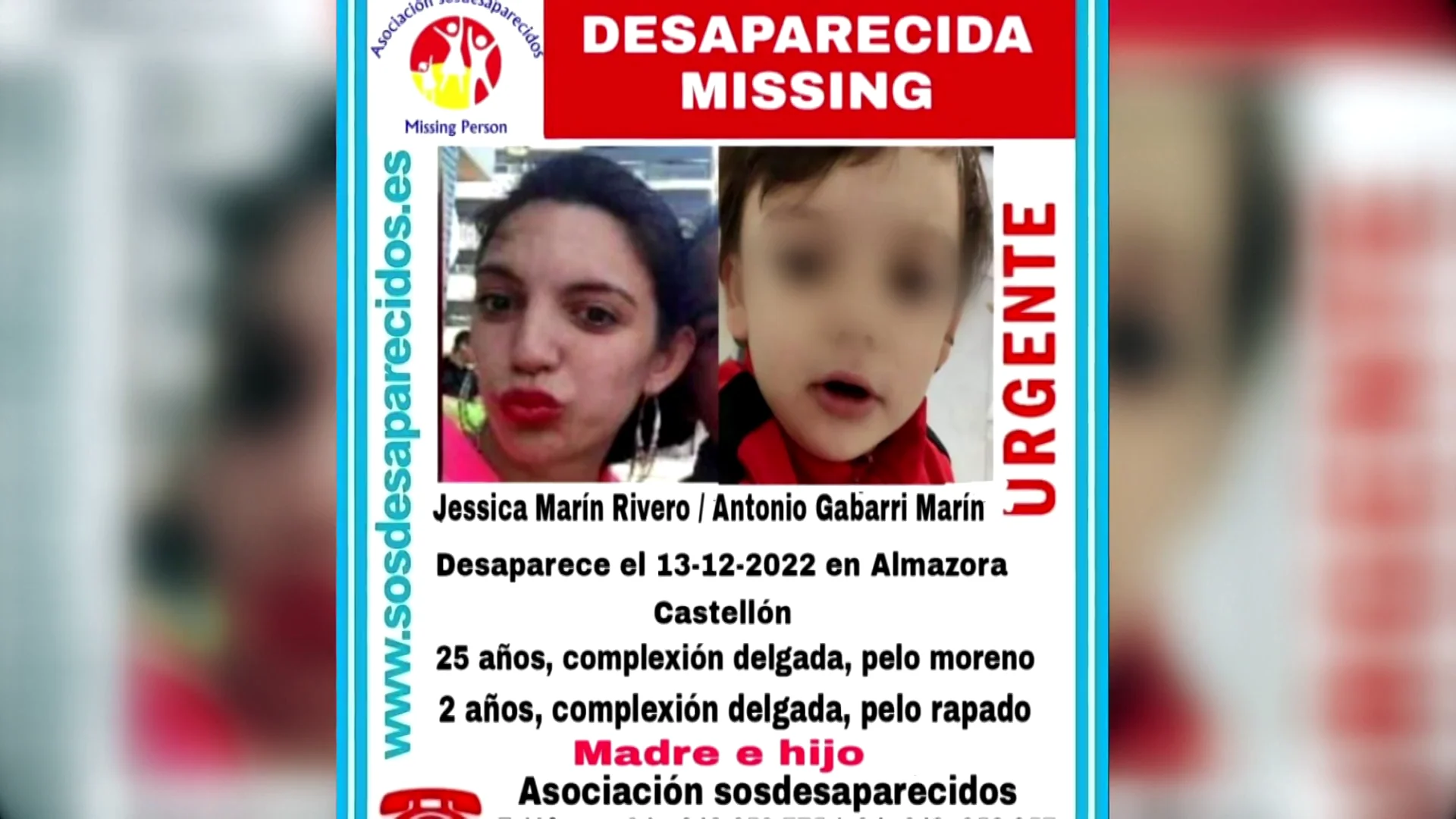 Desaparecen madre e hijo en Castell&oacute;n