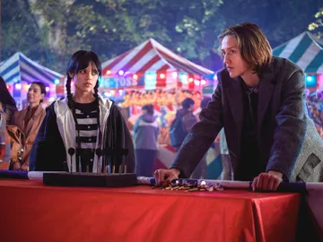 Jenna Ortega y Percy Hynes White, Xavier en 'Miércoles' Jenna Ortega y Percy Hynes White, Xavier en 'Miércoles'