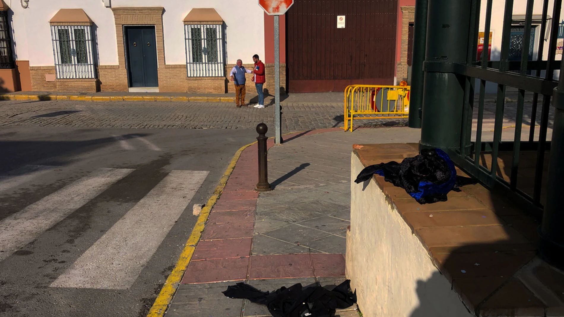 Lugar donde se produjo el accidente en Marchena, Sevilla
