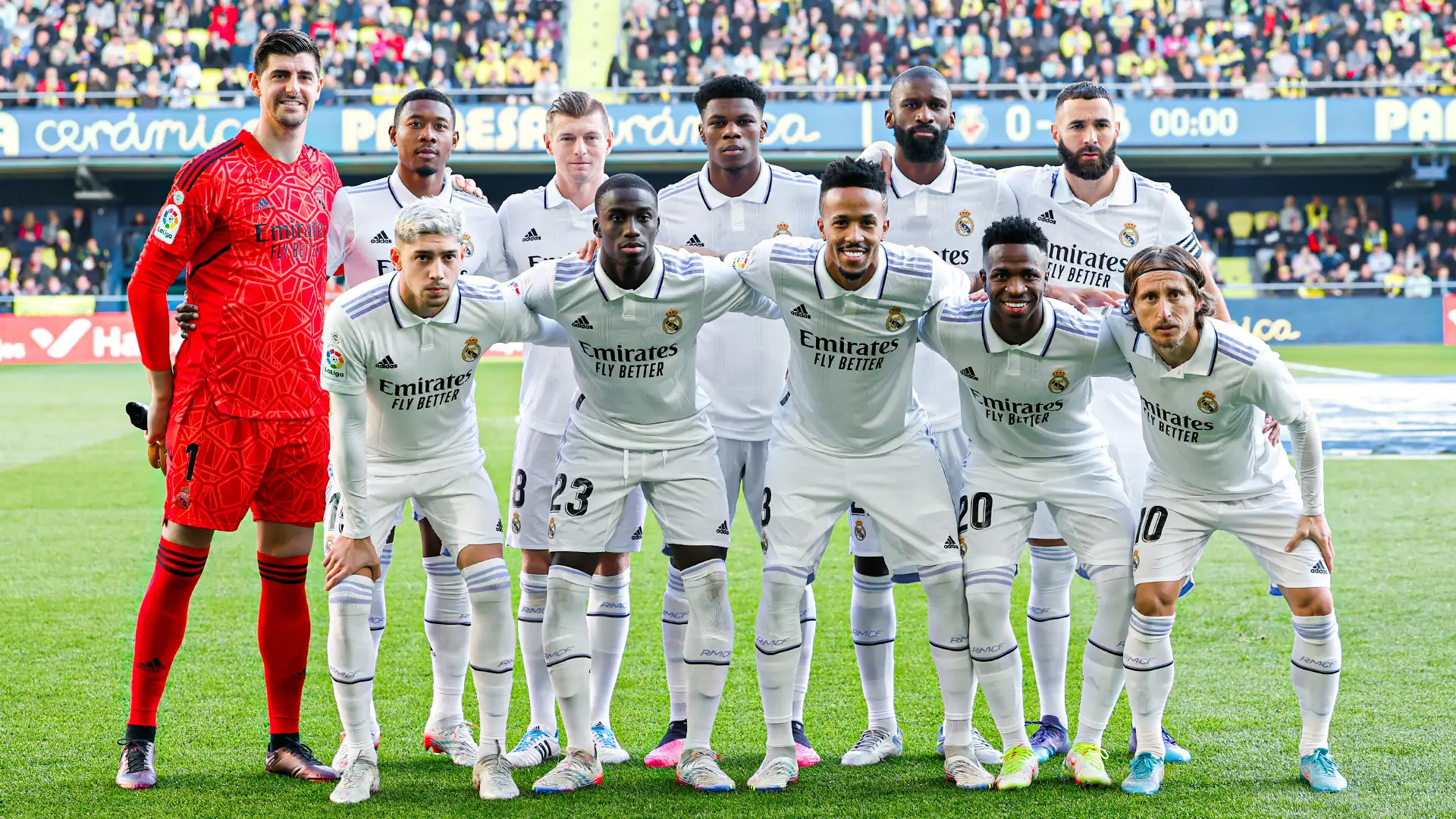 Los once titulares del Real Madrid ante el Villarreal