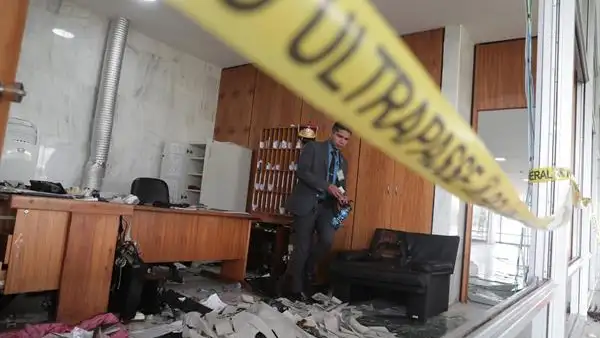 Destrozos en el Palacio de Planalto