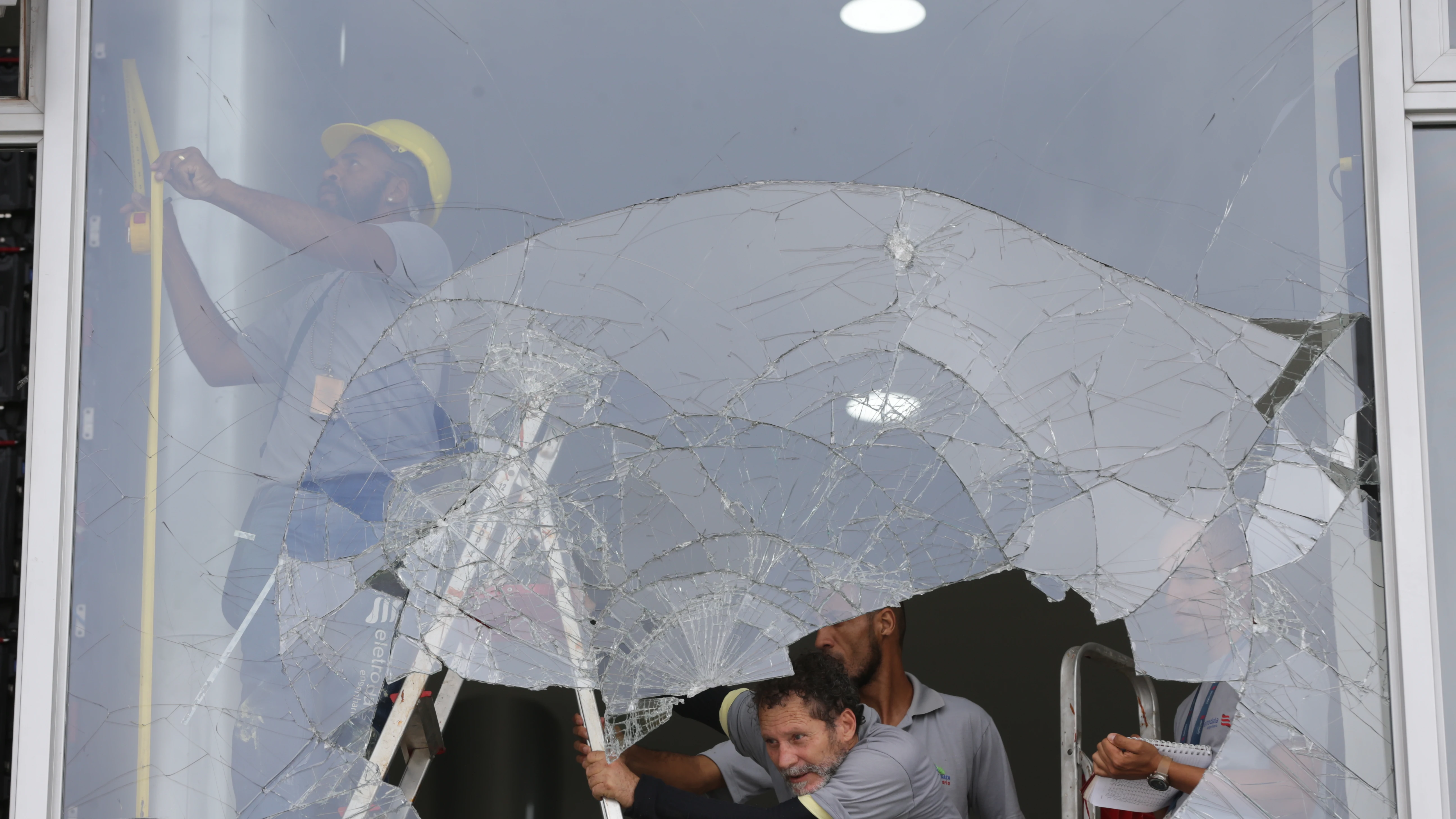 Destrozos en el Palacio Presidencial de Brasil 